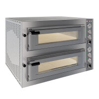 Elektro Ofen 2x 4 Pizzen diam.350mm, 2 Backkammern